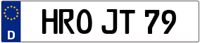 Trailer License Plate